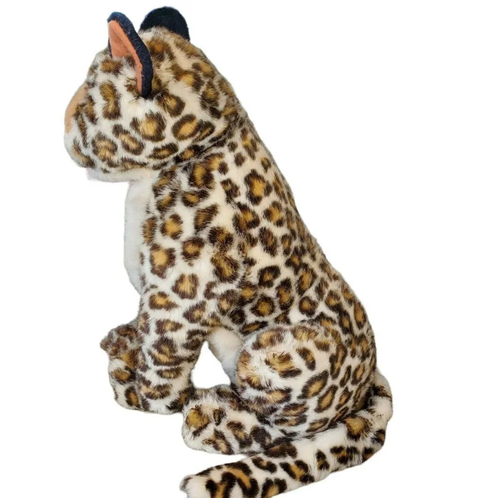Lucky Plush Toys Realistic Leopard‎ Hard Stuffed Animal Large Sitting 17